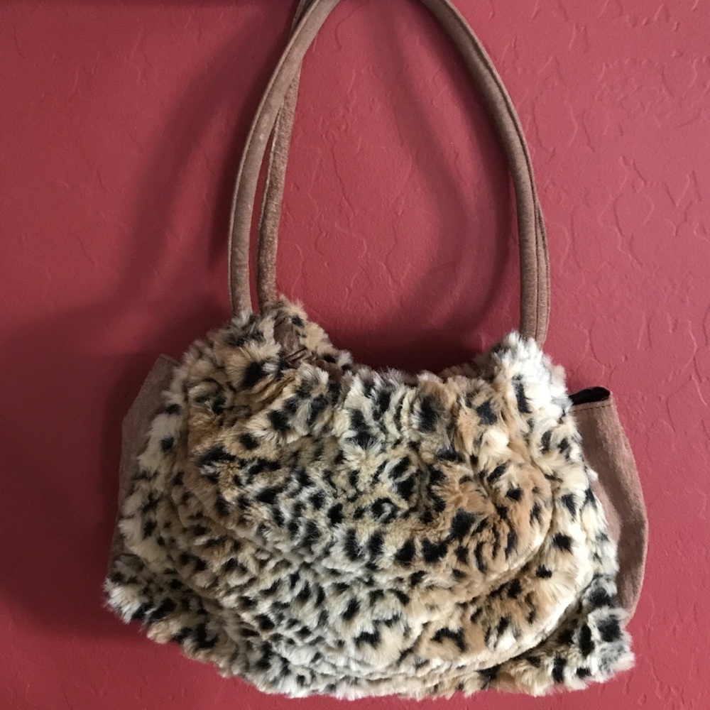 BEBE ANIMAL PRINT PURSE